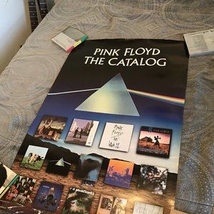 PINK FLOYD CD CATALOG 1999 CAPITOL PROMO POSTER - syd barrett animals wall bike
